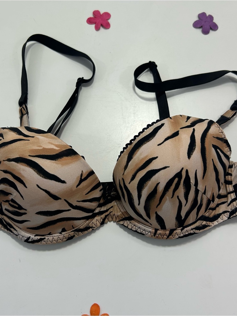 Lise Charmel Antigel Animal Print Push-Up Bra 32B NWT